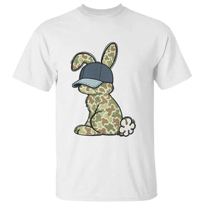 Camouflage Bunny T Shirt Funny Hunter Easter Gift TS12 White Print Your Wear