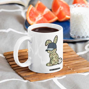 Camouflage Bunny Coffee Mug Funny Hunter Easter Gift TS12 Print Your Wear