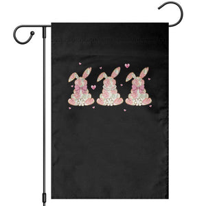 Floral Bunny Easter Garden Flag Shabby Chic Rose Pattern TS12 Black Print Your Wear