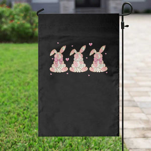 Floral Bunny Easter Garden Flag Shabby Chic Rose Pattern TS12 Print Your Wear