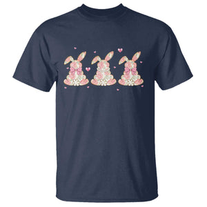 Floral Bunny Easter T Shirt Shabby Chic Rose Pattern TS12 Navy Print Your Wear