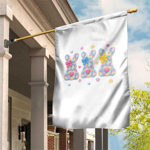 Faux Yarn Easter Bunny Effect Printed Garden Flag Coquette Aesthetic Gift TS12 Print Your Wear