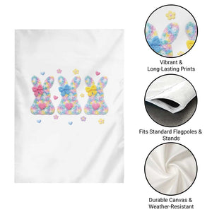 Faux Yarn Easter Bunny Effect Printed Garden Flag Coquette Aesthetic Gift TS12 Print Your Wear