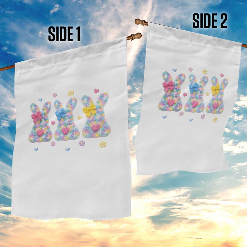 Faux Yarn Easter Bunny Effect Printed Garden Flag Coquette Aesthetic Gift TS12 Print Your Wear