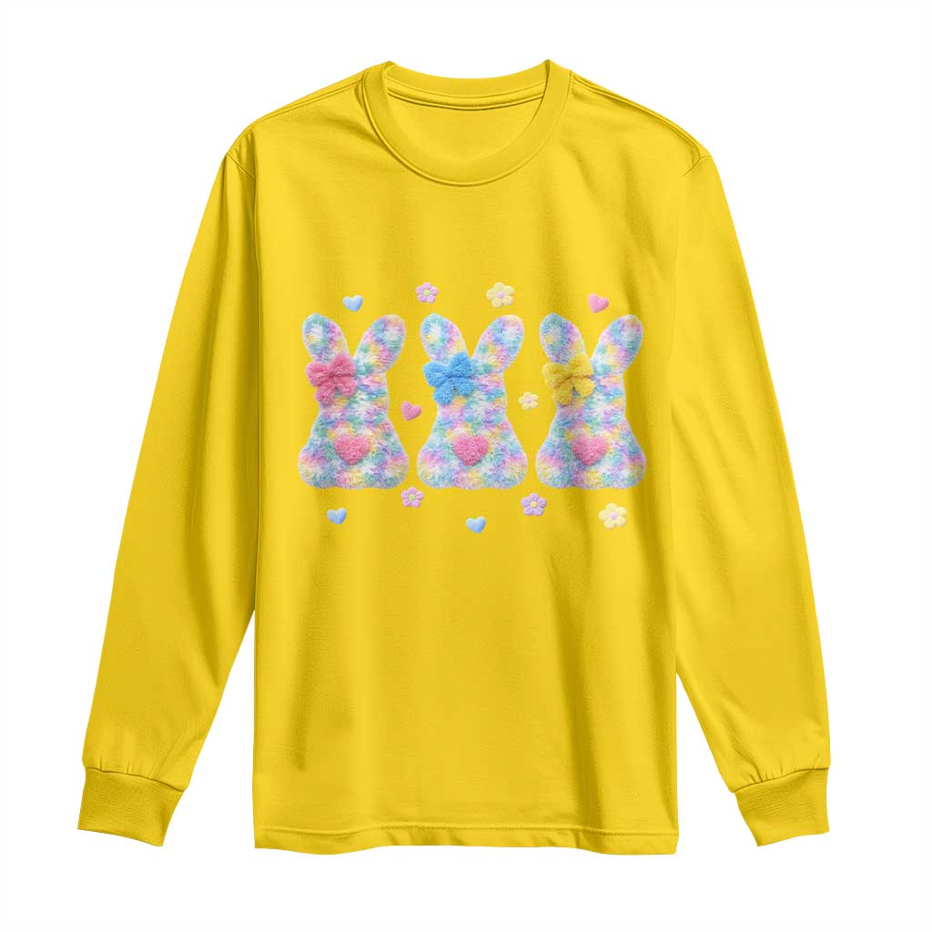 Faux Yarn Easter Bunny Effect Printed Long Sleeve Shirt Coquette Aesthetic Gift TS12 Daisy Print Your Wear
