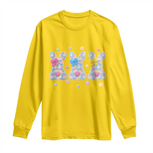 Faux Yarn Easter Bunny Effect Printed Long Sleeve Shirt Coquette Aesthetic Gift TS12 Daisy Print Your Wear