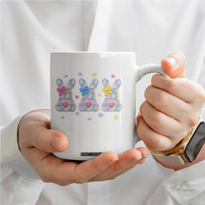 Faux Yarn Easter Bunny Effect Printed Coffee Mug Coquette Aesthetic Gift TS12 Print Your Wear