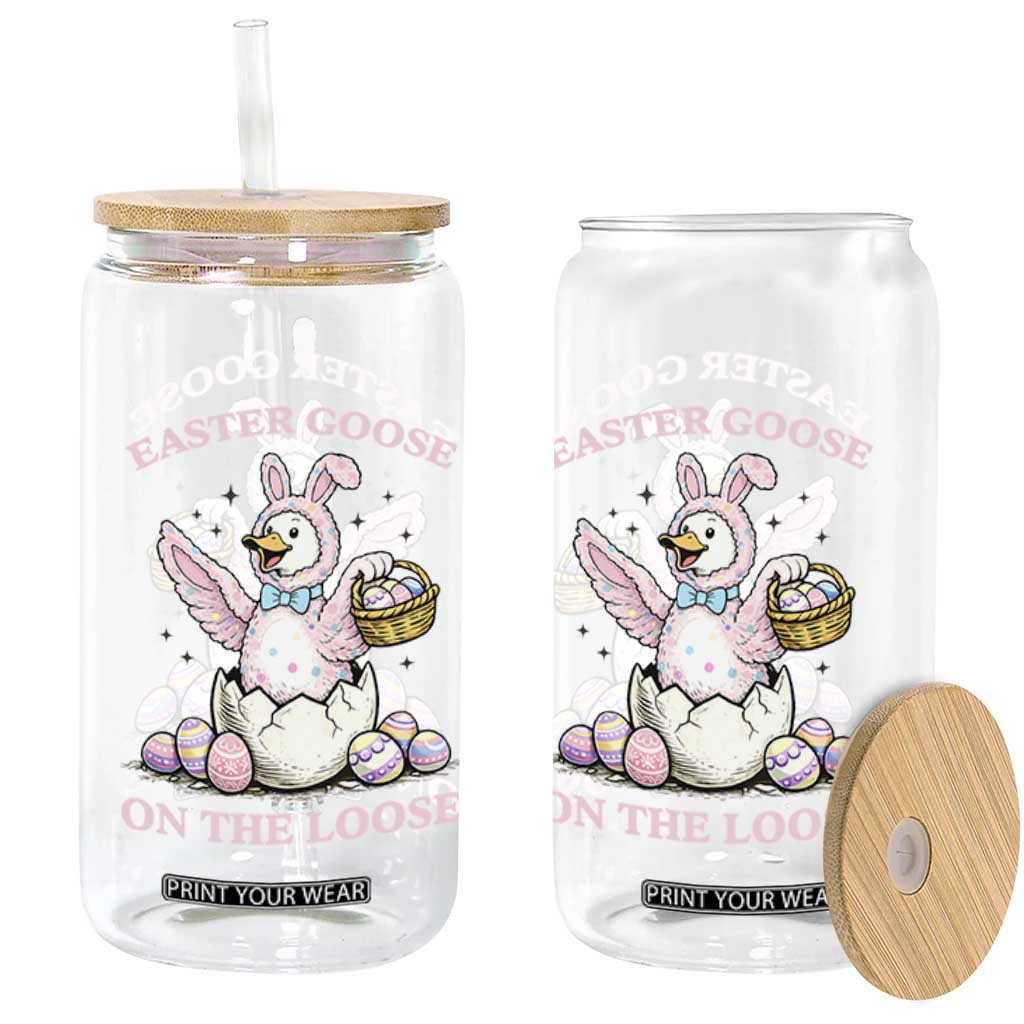 Easter Goose On The Loose Glass Can Funny Easter Egg Hunt Gift TS12 Print Your Wear