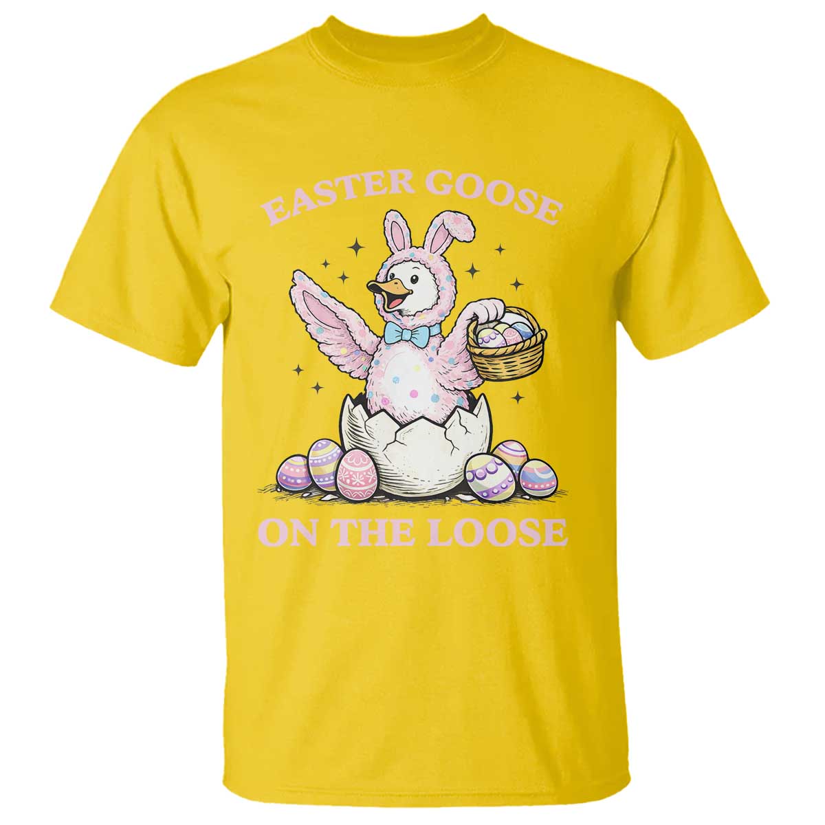 Easter Goose On The Loose T Shirt Funny Easter Egg Hunt Gift TS12 Daisy Print Your Wear