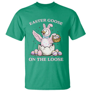 Easter Goose On The Loose T Shirt Funny Easter Egg Hunt Gift TS12 Irish Green Print Your Wear