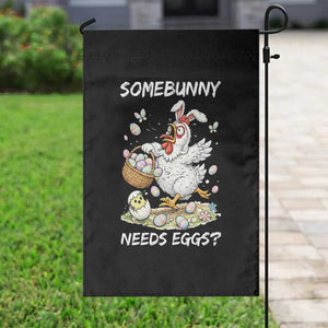 Funny Easter Chicken Bunny Ears Garden Flag Somebunny Needs Eggs TS12 Print Your Wear