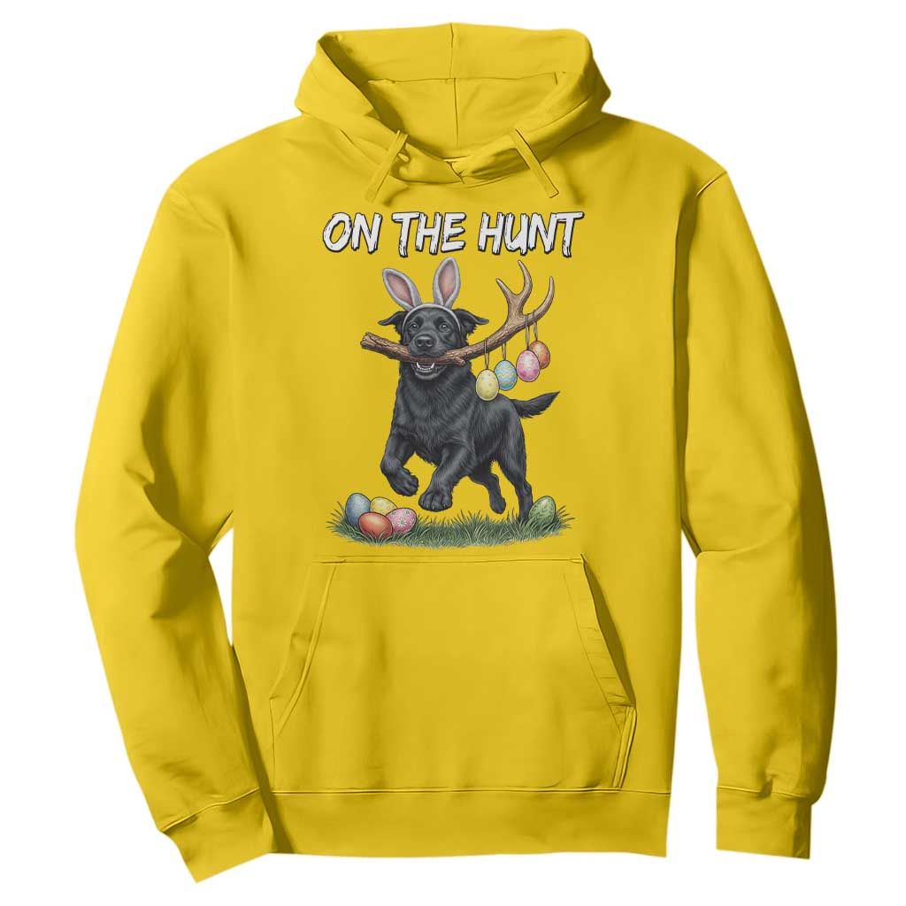 Funny Easter Hunting Dog Hoodie Labrador Bunny Ears On The Hunt TS12 Daisy Print Your Wear