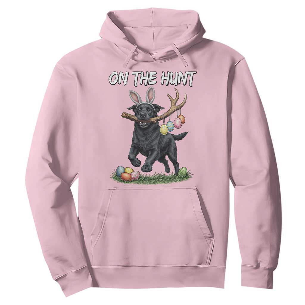 Funny Easter Hunting Dog Hoodie Labrador Bunny Ears On The Hunt TS12 Light Pink Print Your Wear