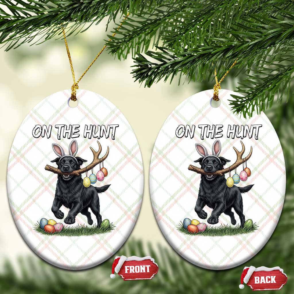 Funny Easter Hunting Dog Ceramic Ornament Labrador Bunny Ears On The Hunt TS12 Print Your Wear