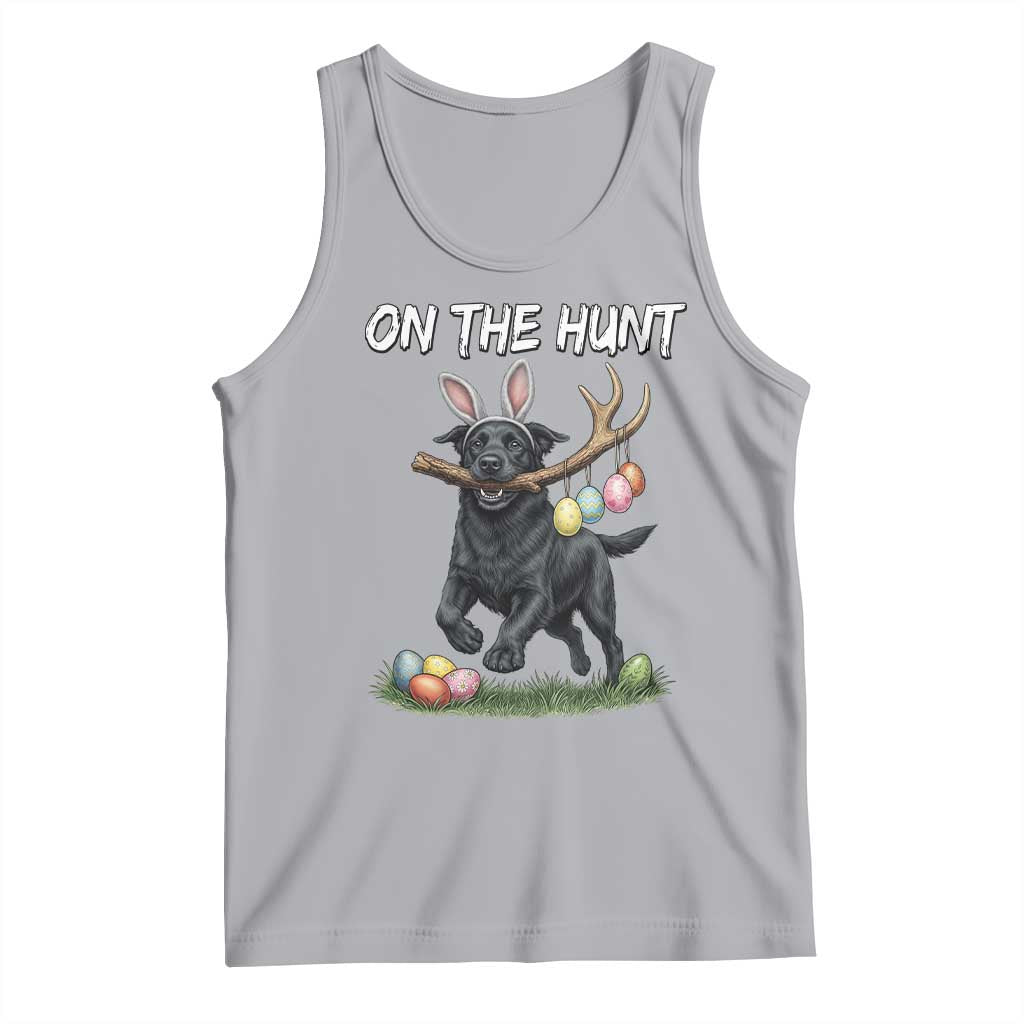 Funny Easter Hunting Dog Tank Top Labrador Bunny Ears On The Hunt TS12 Athletic Heather Print Your Wear