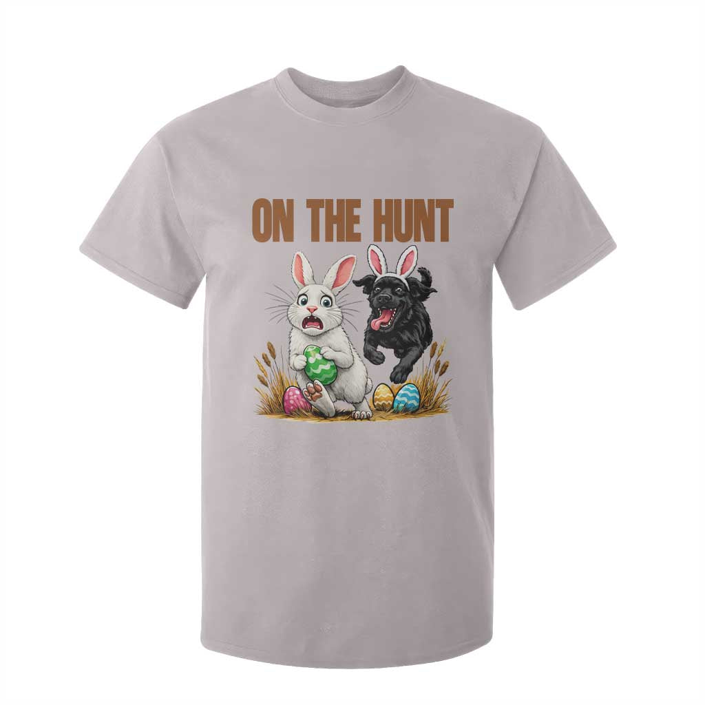 Funny Easter Labrador Bunny Ears T Shirt For Kid On The Hunt TS12 Ice Gray Print Your Wear