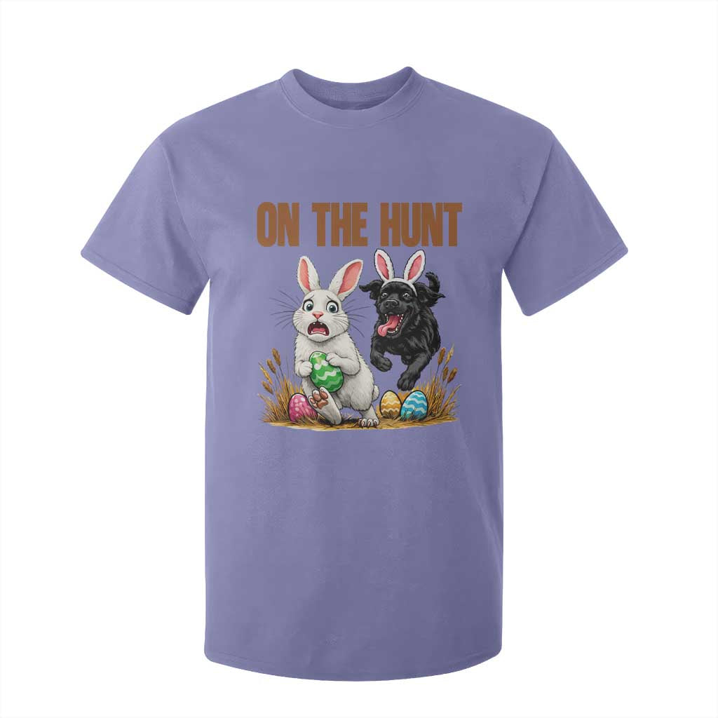 Funny Easter Labrador Bunny Ears T Shirt For Kid On The Hunt TS12 Violet Print Your Wear