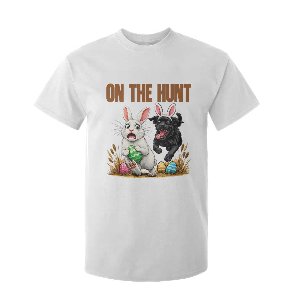 Funny Easter Labrador Bunny Ears T Shirt For Kid On The Hunt TS12 White Print Your Wear