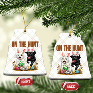 Funny Easter Labrador Bunny Ears Ceramic Ornament On The Hunt TS12 Print Your Wear