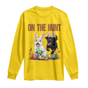 Funny Easter Labrador Bunny Ears Long Sleeve Shirt On The Hunt TS12 Daisy Print Your Wear