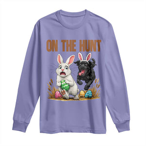 Funny Easter Labrador Bunny Ears Long Sleeve Shirt On The Hunt TS12 Violet Print Your Wear