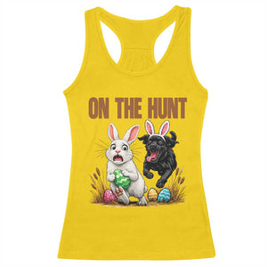 Funny Easter Labrador Bunny Ears Racerback Tank Top On The Hunt TS12 Daisy Print Your Wear