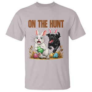 Funny Easter Labrador Bunny Ears T Shirt On The Hunt TS12 Ice Gray Print Your Wear