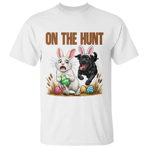 Funny Easter Labrador Bunny Ears T Shirt On The Hunt TS12 White Print Your Wear