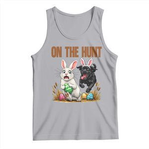 Funny Easter Labrador Bunny Ears Tank Top On The Hunt TS12 Athletic Heather Print Your Wear