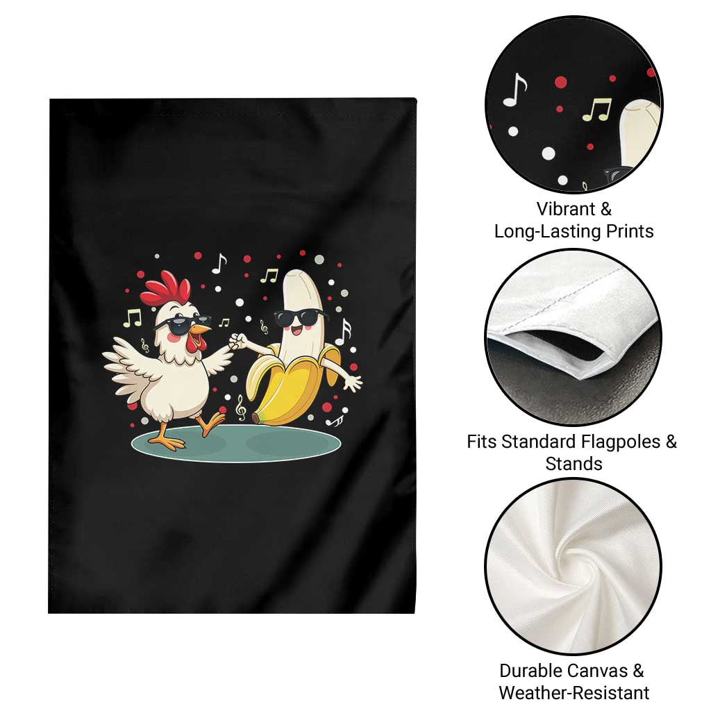 Funny Banana Chicken Dance Garden Flag Chaos Dance Meme Graphic TS12 Print Your Wear