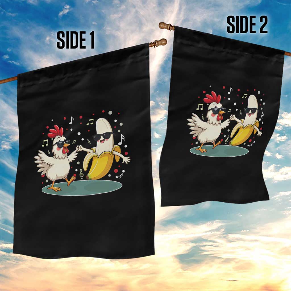 Funny Banana Chicken Dance Garden Flag Chaos Dance Meme Graphic TS12 Print Your Wear