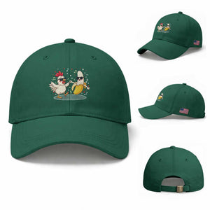 Funny Banana Chicken Dance Baseball Cap Chaos Dance Meme Graphic TS12 Baseball Cap Universal Fit Irish Green Print Your Wear