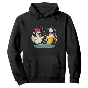 Funny Banana Chicken Dance Hoodie Chaos Dance Meme Graphic TS12 Black Print Your Wear