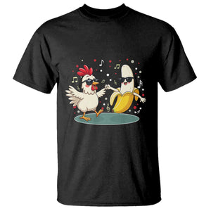 Funny Banana Chicken Dance T Shirt Chaos Dance Meme Graphic TS12 Black Print Your Wear