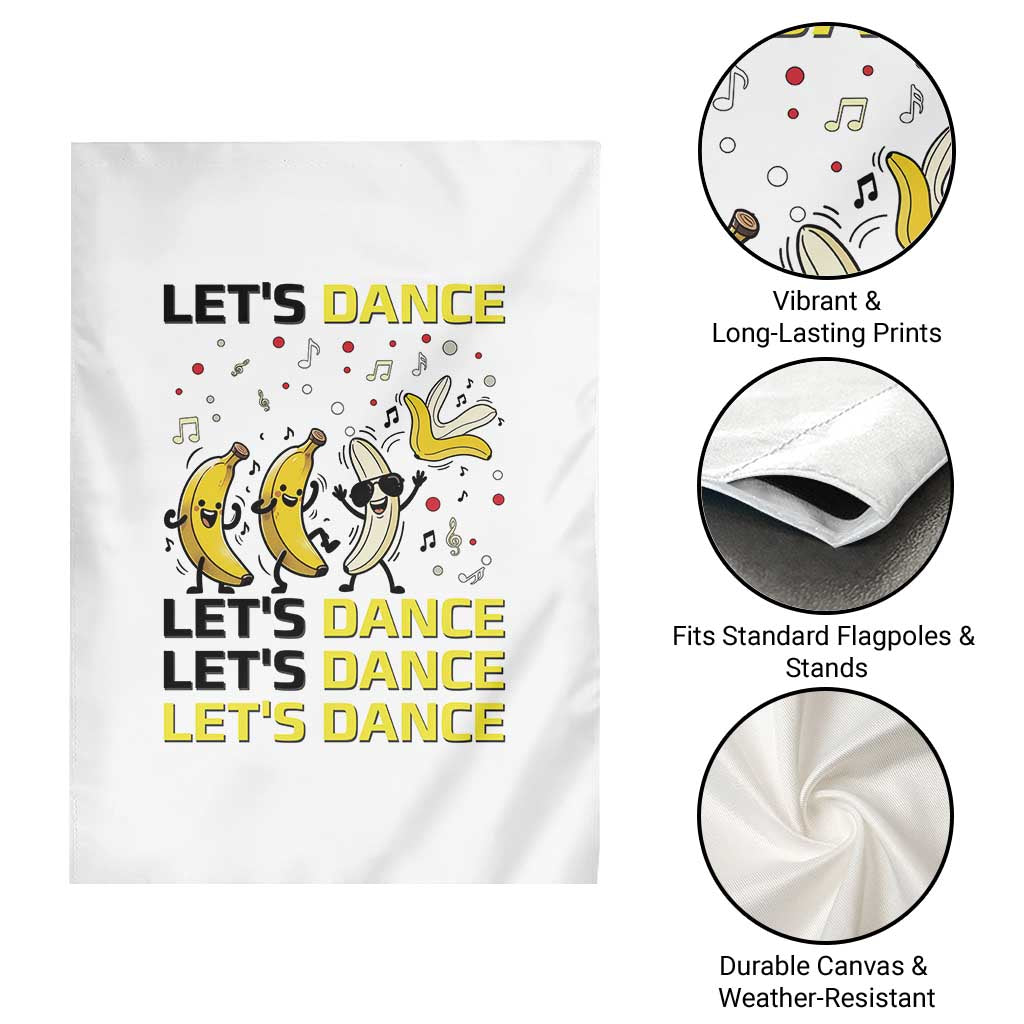 Funny Dancing Banana Garden Flag Lets Dance Silly Meme Graphic TS12 Print Your Wear