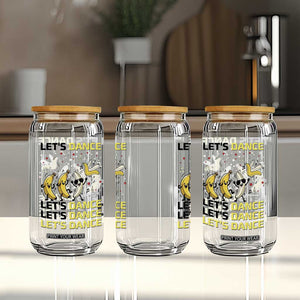 Funny Dancing Banana Glass Can Lets Dance Silly Meme Graphic TS12 Print Your Wear