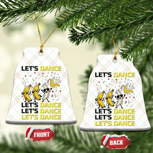 Funny Dancing Banana Ceramic Ornament Lets Dance Silly Meme Graphic TS12 Print Your Wear