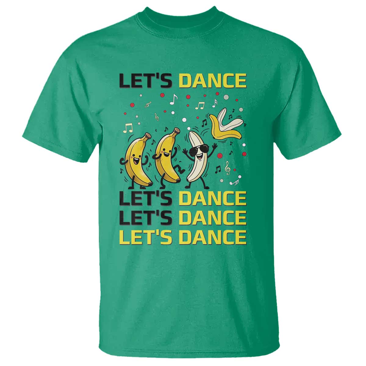 Funny Dancing Banana T Shirt Lets Dance Silly Meme Graphic TS12 Irish Green Print Your Wear