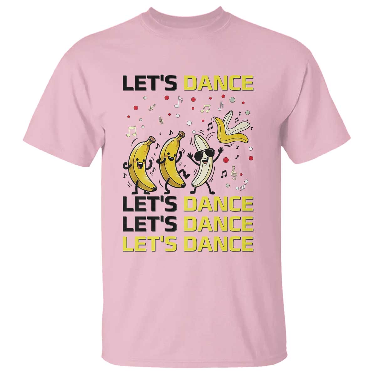 Funny Dancing Banana T Shirt Lets Dance Silly Meme Graphic TS12 Light Pink Print Your Wear