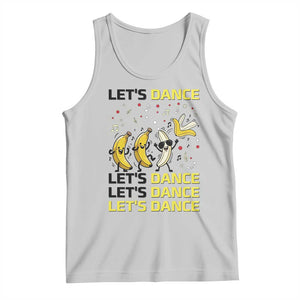 Funny Dancing Banana Tank Top Lets Dance Silly Meme Graphic TS12 Ash Print Your Wear