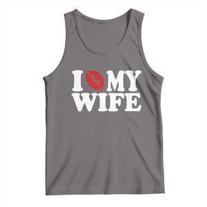 Funny Marriage Gift Tank Top I Love My Wife TS12 Deep Heather Print Your Wear