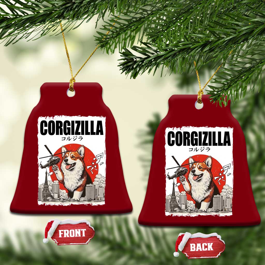 Corgizilla Giant Ceramic Ornament Funny Corgi Monster Roaring Tokyo Japan TS12 Print Your Wear