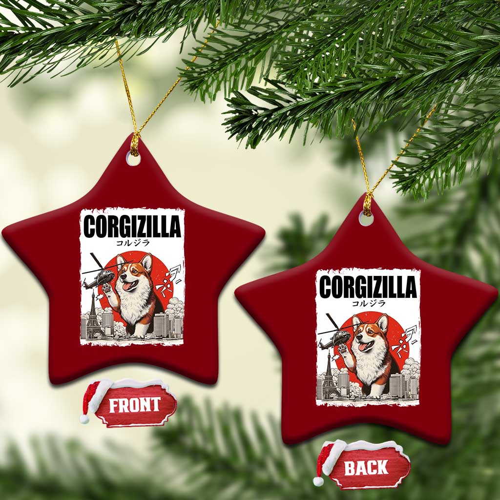 Corgizilla Giant Ceramic Ornament Funny Corgi Monster Roaring Tokyo Japan TS12 Print Your Wear