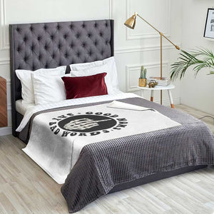 Funny Skeleton Mom Quote Throw Blanket Good Moms Say Bad Words TS12 Print Your Wear