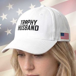 Funny Trophy Husband Baseball Cap Sarcastic Marriage Quote TS12 Print Your Wear