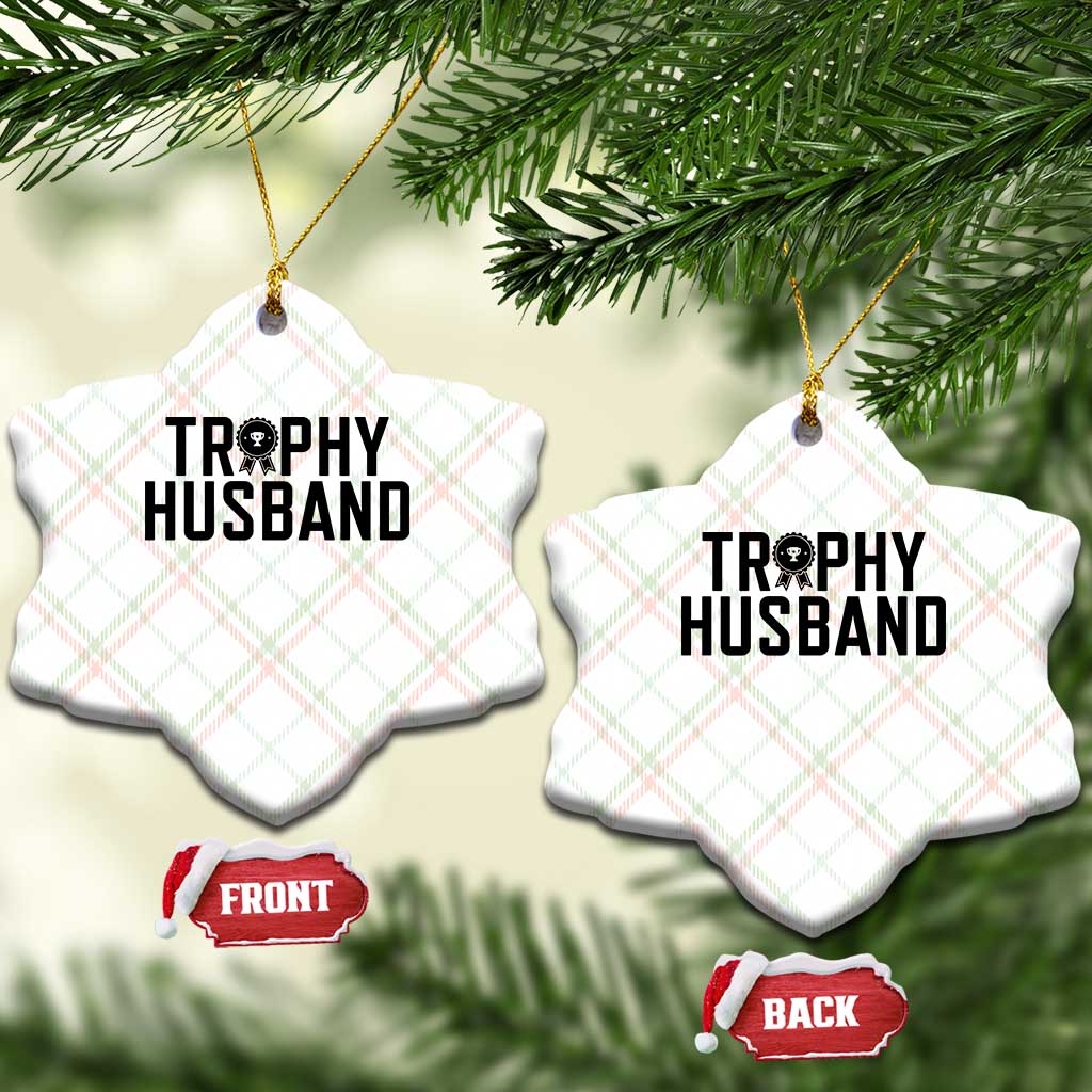 Funny Trophy Husband Ceramic Ornament Sarcastic Marriage Quote TS12 Print Your Wear