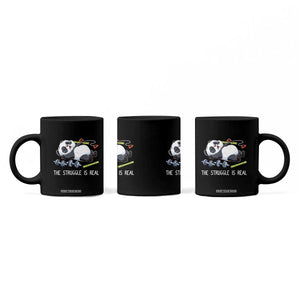 Funny Panda Workout Gift Coffee Mug The Struggle Is Real TS12 Print Your Wear