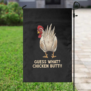 Guess What Chicken Butt Joke Garden Flag Funny Chicken Lover Graphic TS12 Print Your Wear