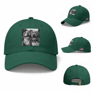 Pitbull Selfie Meme Baseball Cap Funny Dog Lover Graphic TS12 Baseball Cap Universal Fit Irish Green Print Your Wear