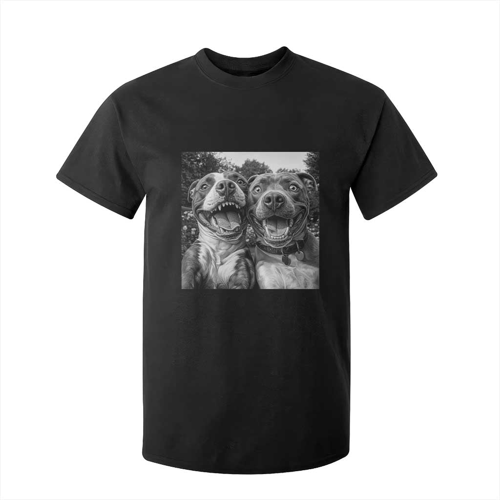 Pitbull Selfie Meme T Shirt For Kid Funny Dog Lover Graphic TS12 Black Print Your Wear